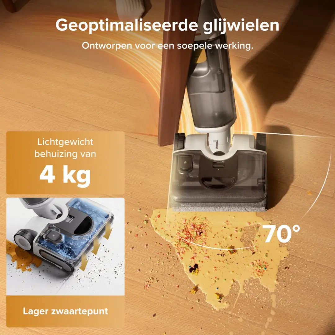 Roborock F25 GT Gen 2 Vloerreiniger - 20.000 Pa - Wit - afbeelding 6 van 6