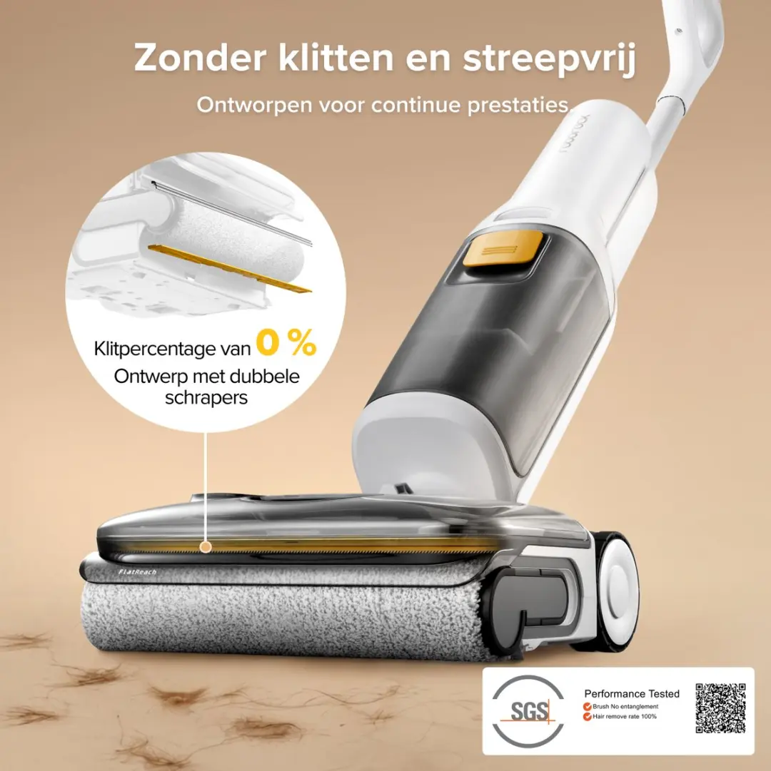 Roborock F25 GT Gen 2 Vloerreiniger - 20.000 Pa - Wit