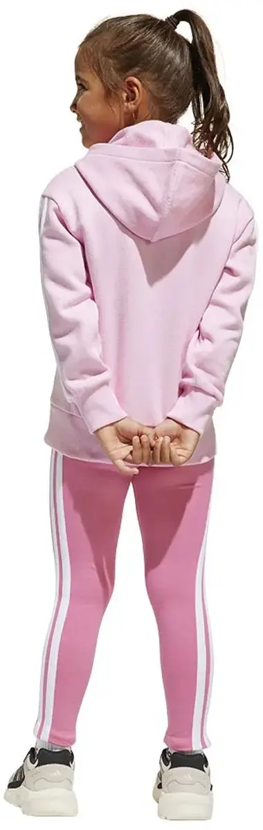 Adidas Tiberio 3 Stripes Fleece Trainingspak - Roze 5-6 jaar