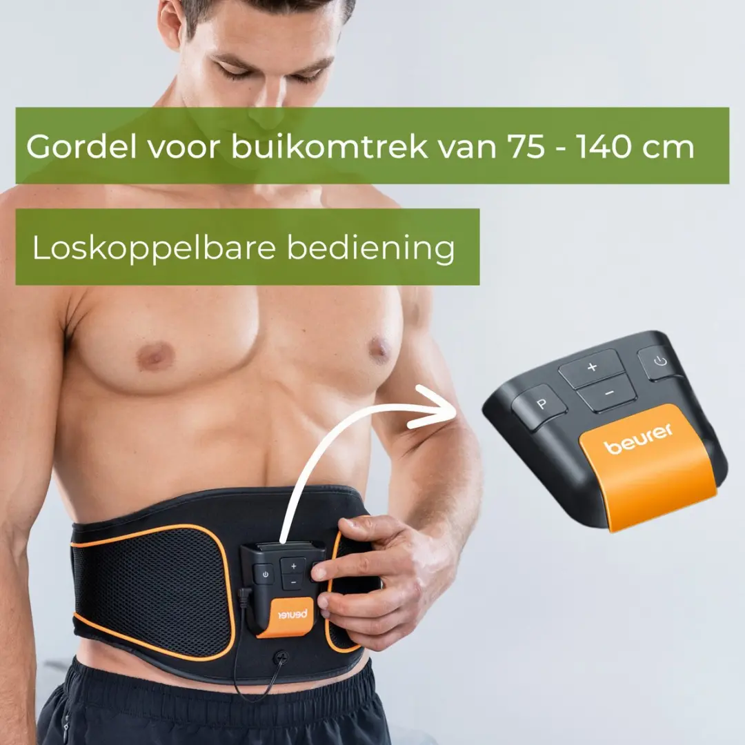 Beurer EM 37 EMS Buikspiertrainer - 9 Programma's - 70-140cm - afbeelding 3 van 6