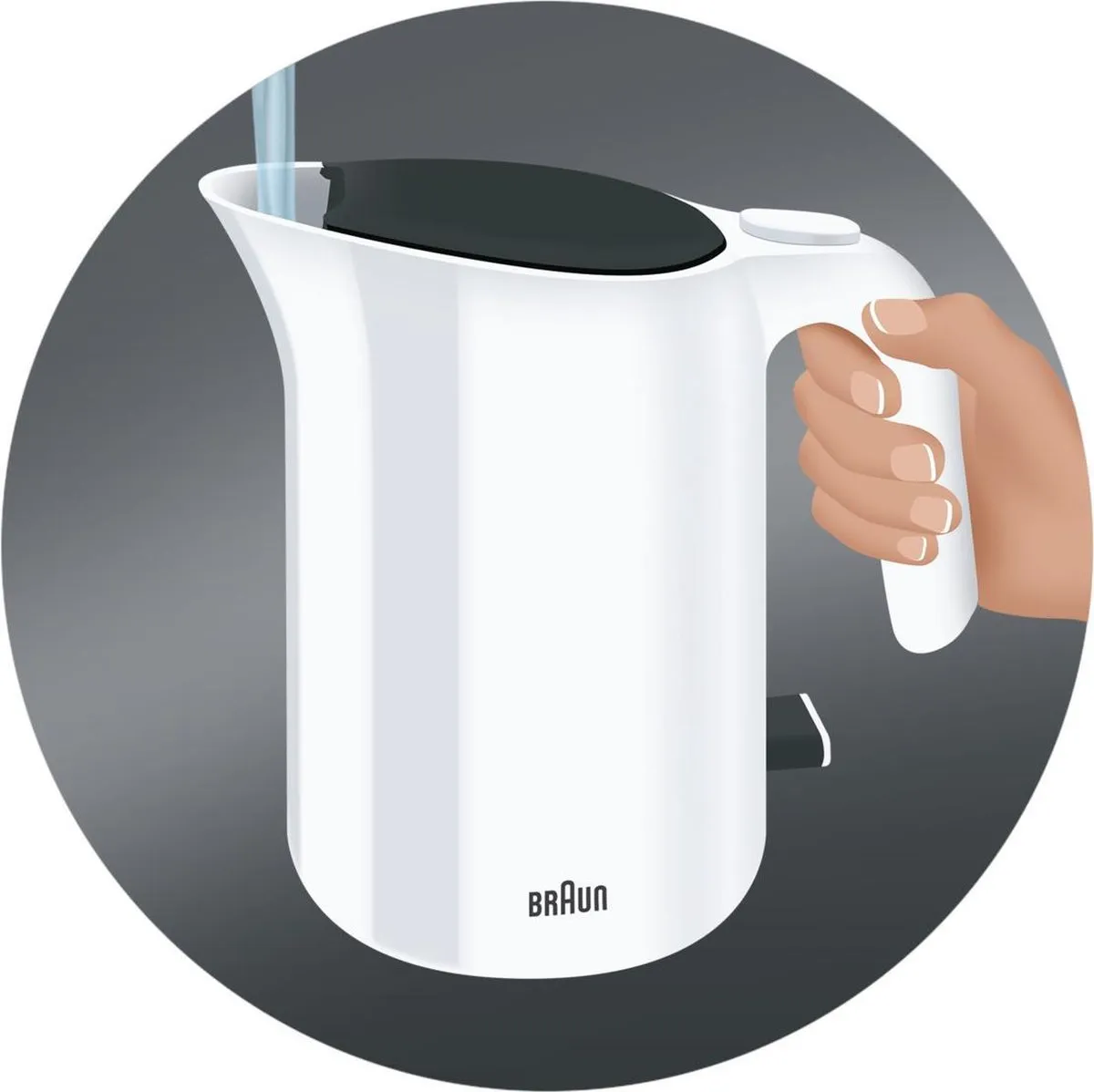 Braun PurEase WK 3000 WH Waterkoker - 2200W - 1L