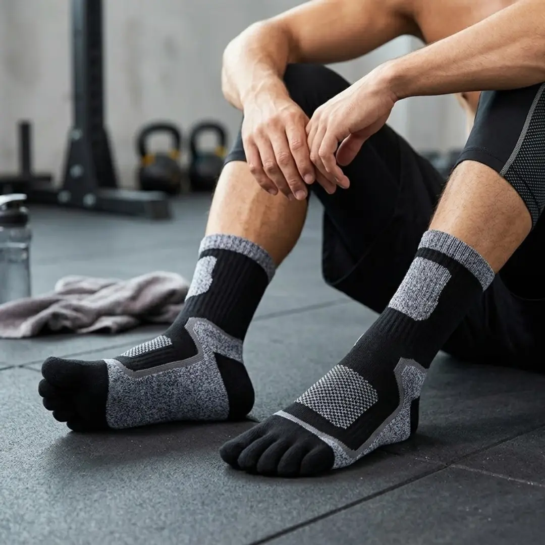 NUVEX Outdoor Sokken Heren 39-42 - 3 Paar - Gevoerde Zool