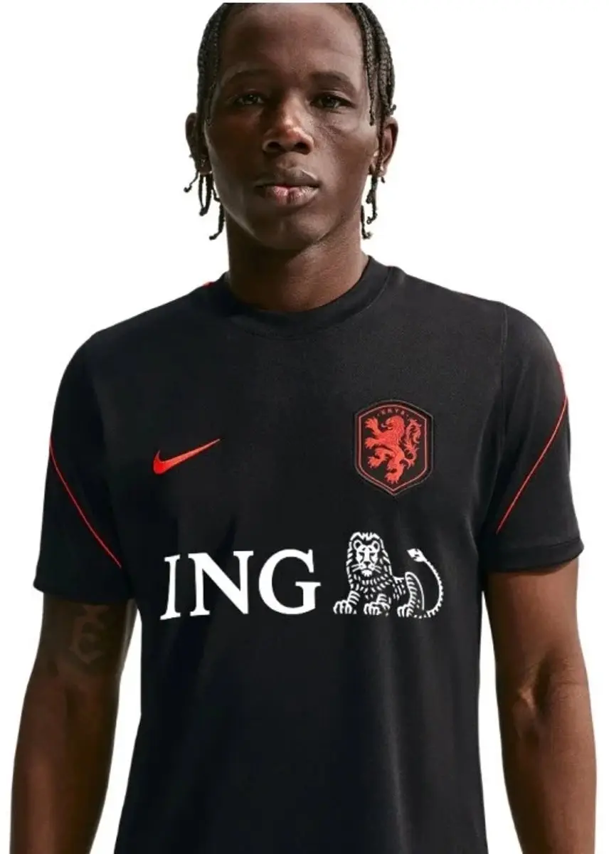Nike Nederlands Elftal Trainingsshirt IB4977-010 - Zwart/Oranje