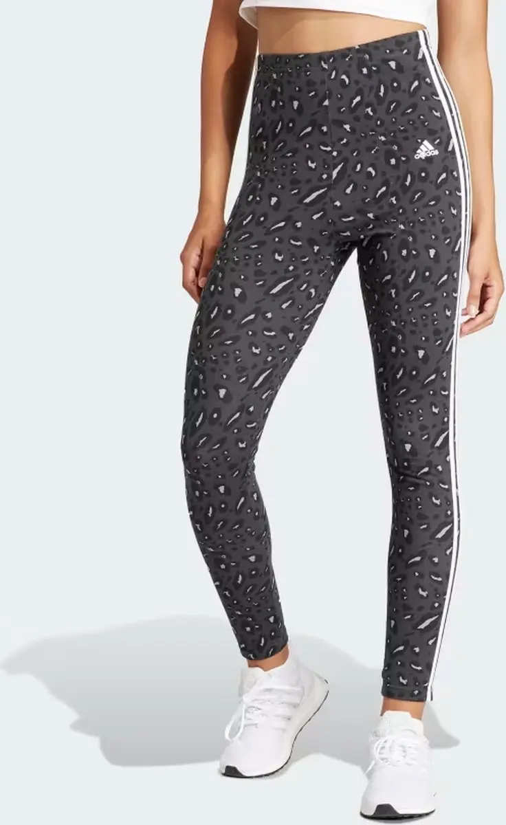 Adidas Tight Essentials 3S Print Dames S - Grijs