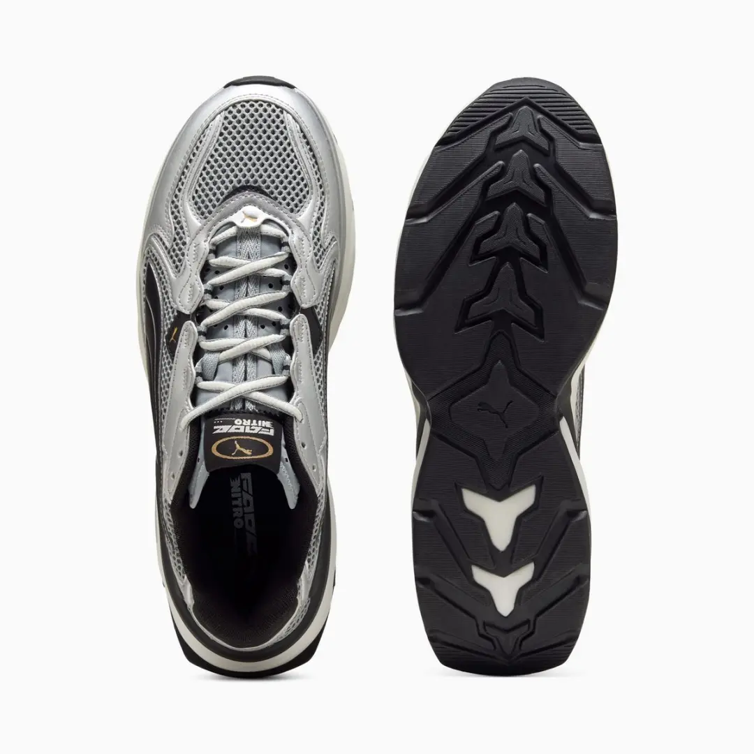 PUMA Fade Nitro LS Schoenen 40620304 - Zilverkleurig - Maat 43