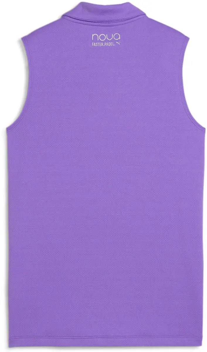 PUMA Individual Mouwloze Polo - L - Paars
