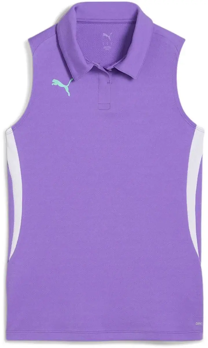 PUMA Individual Mouwloze Polo - L - Paars