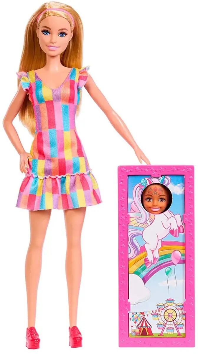 Barbie Dag op de Kermis Speelset - 2 Poppen Multicolor