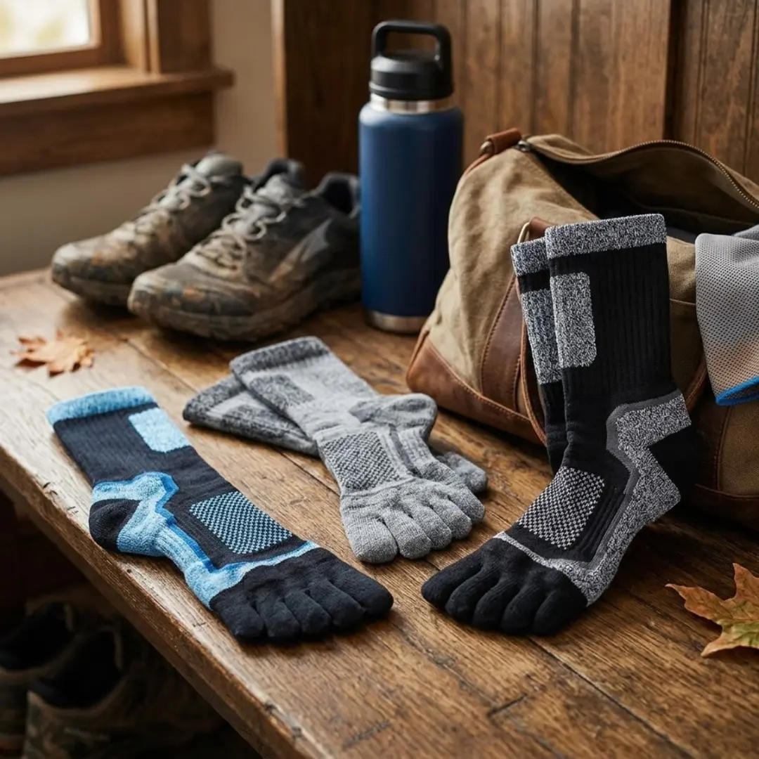 NuveX Outdoorsokken Halflange Sportkousen 39-42 - 3 Paar - Gemengde kleuren