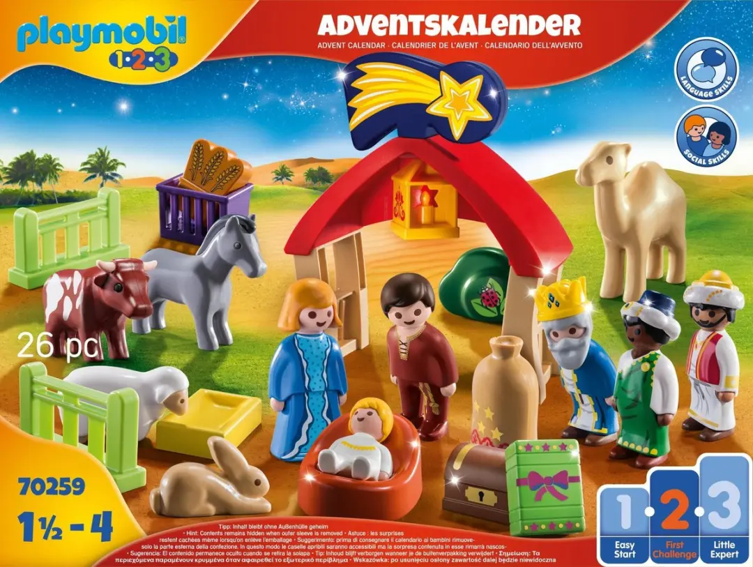 Playmobil Kerststal Adventskalender 70259 - Multicolor