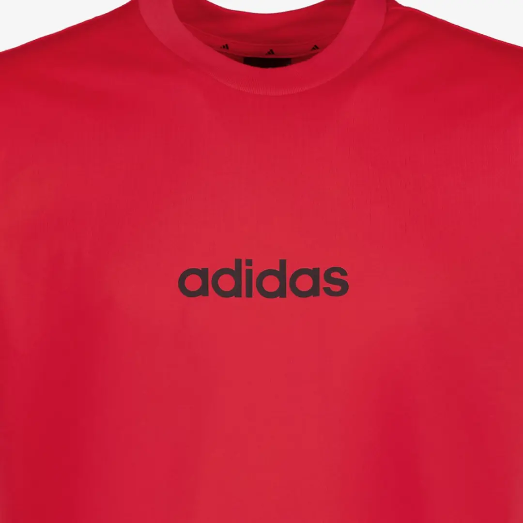 adidas M LIN SJ Heren T-shirt - Rood XXL