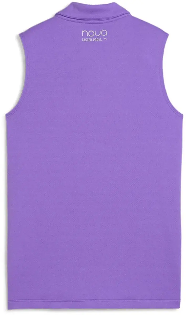 PUMA Individual Mouwloze Polo - XL - Paars