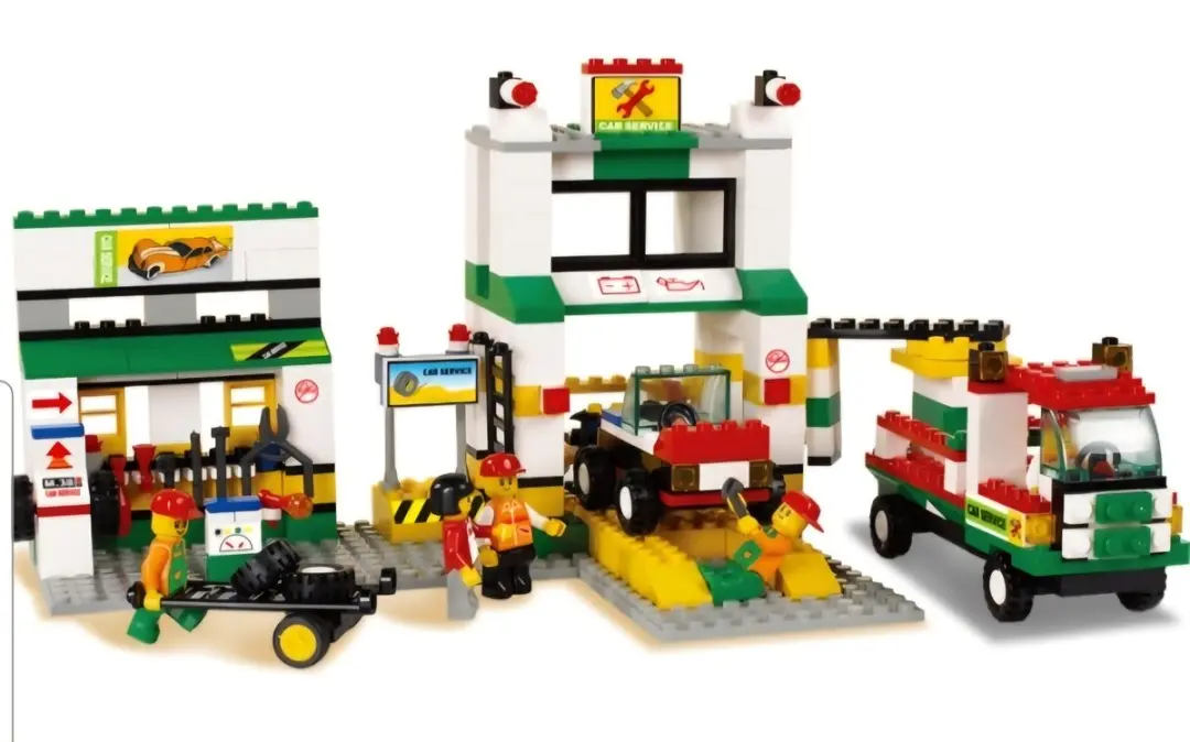 Jonotoys Car Service Set 414 Onderdelen