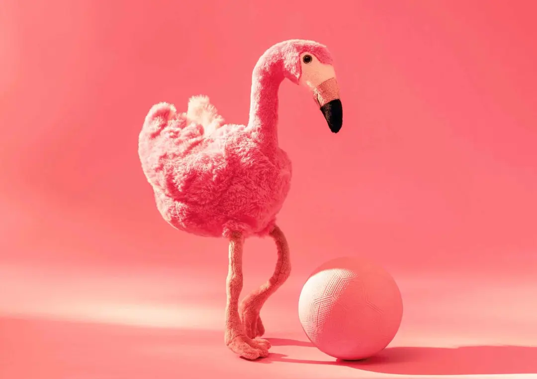 Steiff Jill Flamingo 30cm - Roze