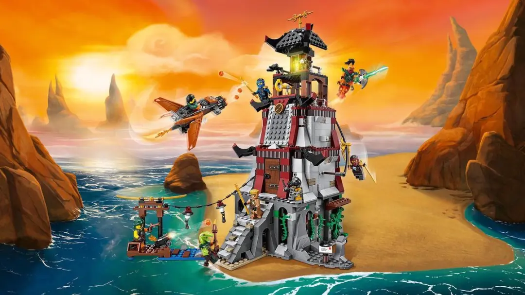 LEGO Belegering van de Vuurtoren 767 Stenen - 8 Minifiguren