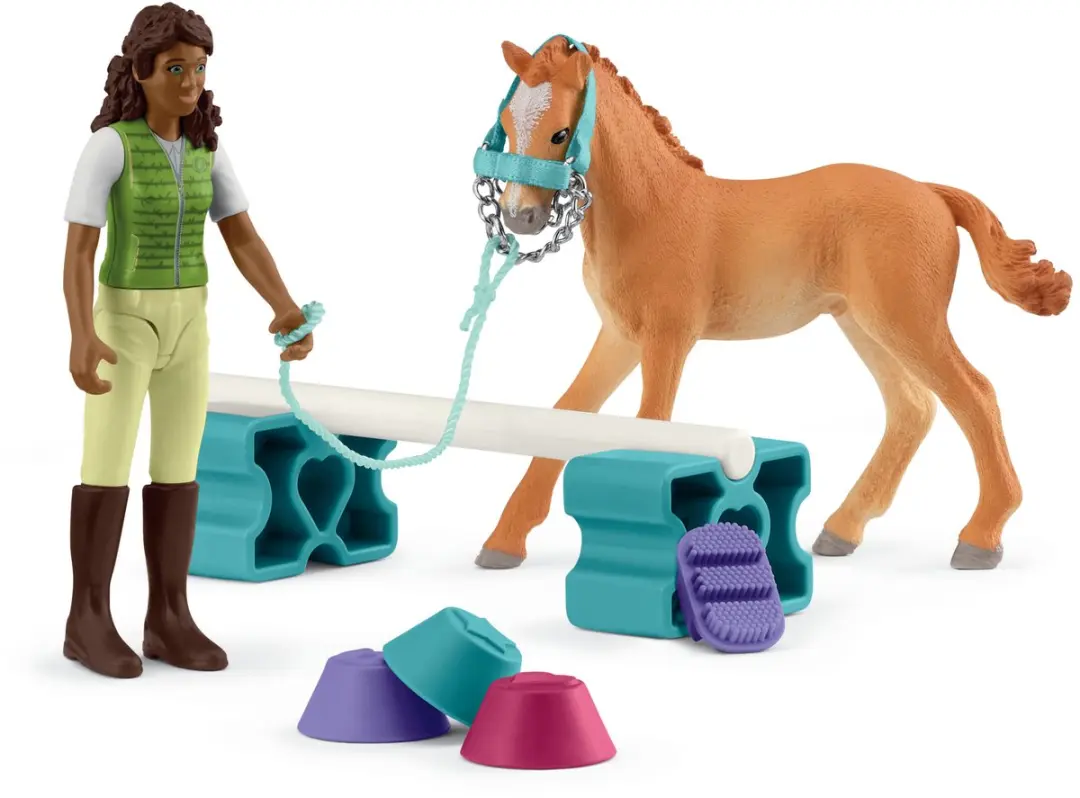 Schleich Horse Club Trainingsset Veulens 42756