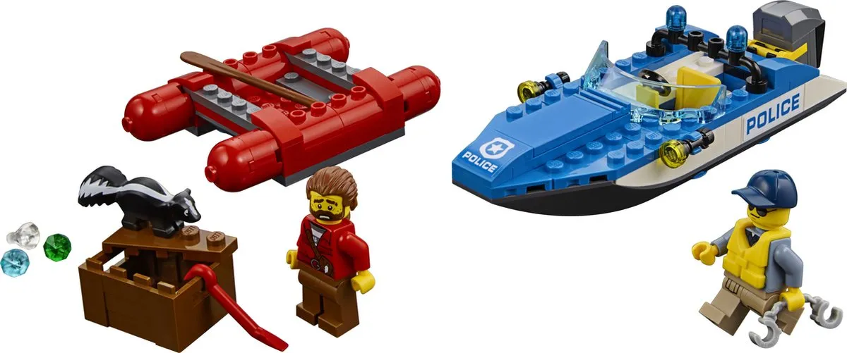 LEGO City Wilde Rivierontsnapping 60176 - 126 Stukken - 2 Minifiguren