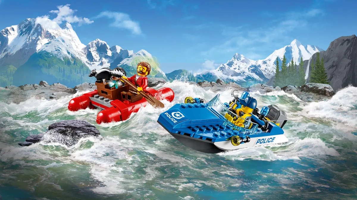 LEGO City Wilde Rivierontsnapping 60176 - 126 Stukken - 2 Minifiguren