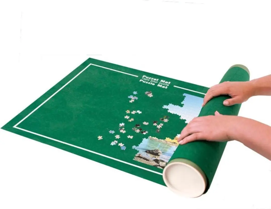 Jumbo Puzzle & Roll 1000 Stuks - 70x100cm - Puzzelmat Blauw