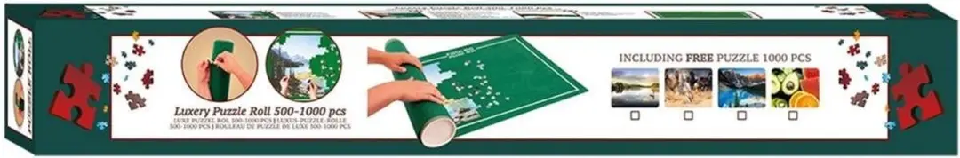 Jumbo Puzzle & Roll 1000 Stuks - 70x100cm - Puzzelmat Blauw