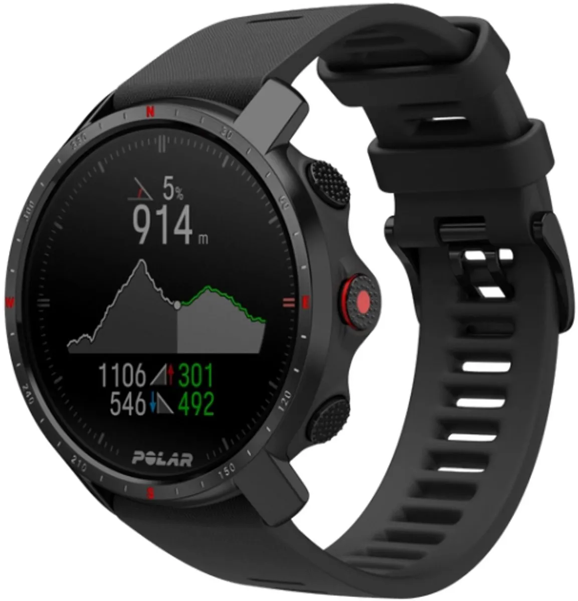 Polar Grit X Pro Titan Sporthorloge - 47mm - Zwart