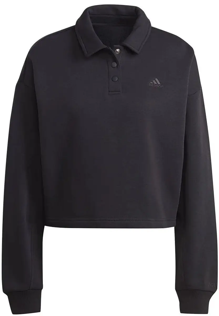 adidas All Szn Fleece Graphic Poloshirt - M - Zwart - afbeelding 6 van 6