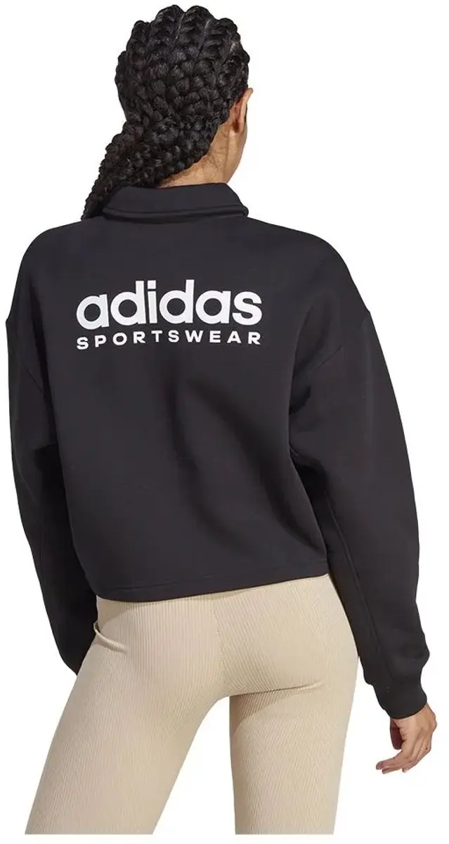adidas All Szn Fleece Graphic Poloshirt - M - Zwart