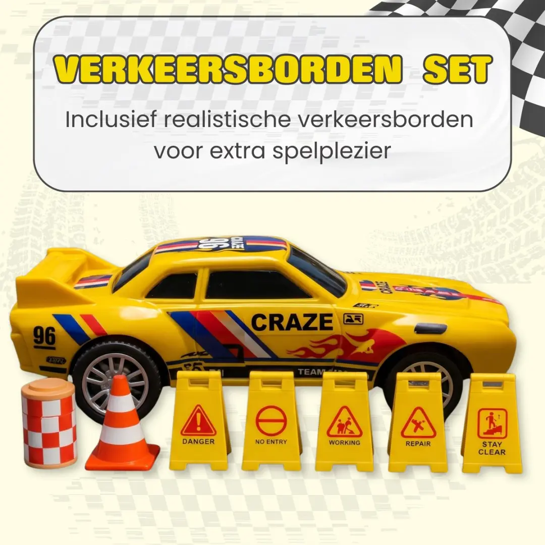 CosmoToys Elektrische Racebaan Infinite Track - 13m - 82 Delen
