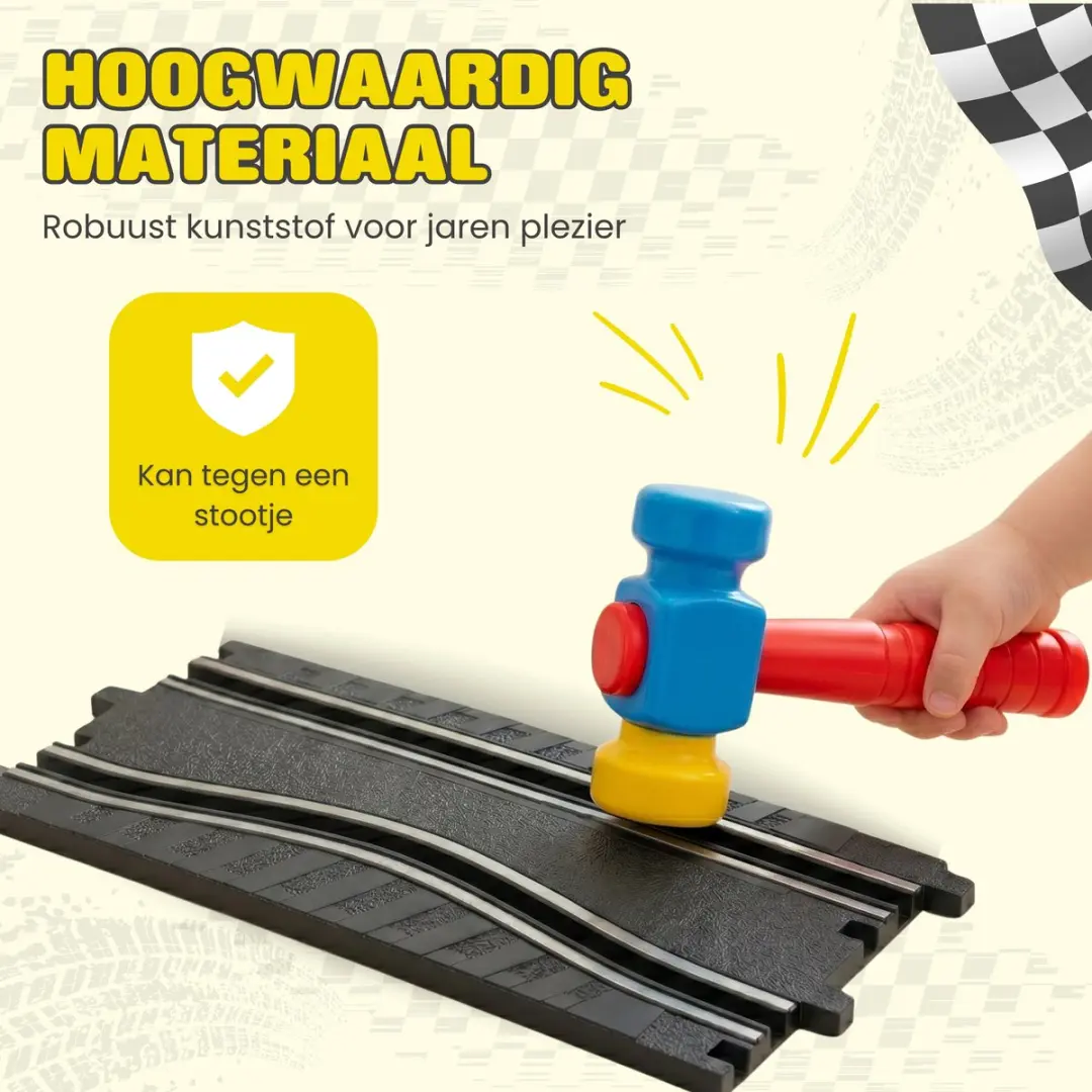 CosmoToys Elektrische Racebaan Infinite Track - 13m - 82 Delen