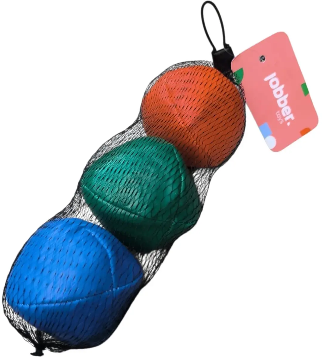 Jobber Toys Jongleerballen Professioneel 100g - 3 Stuks - Oranje/Blauw/ Groen