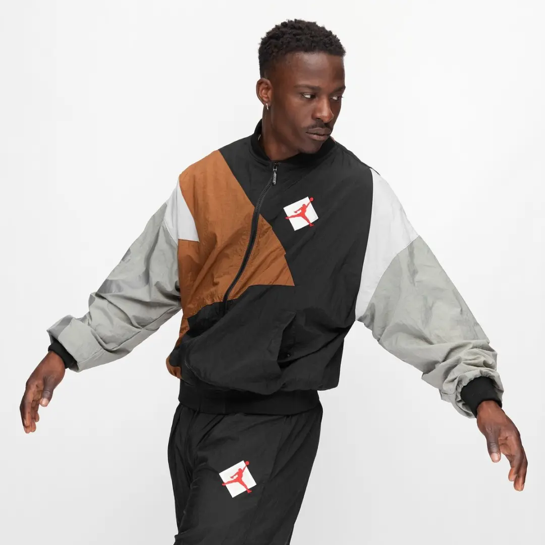 Nike Jordan x Patta AJ7 Jacket - L - Zwart/Bruin