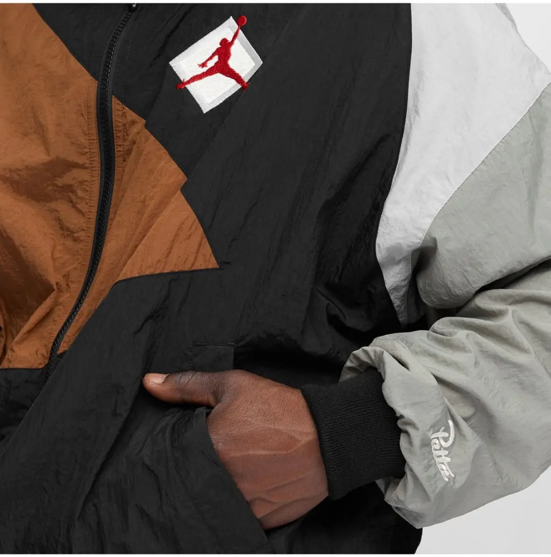 Nike Jordan x Patta AJ7 Jacket - L - Zwart/Bruin