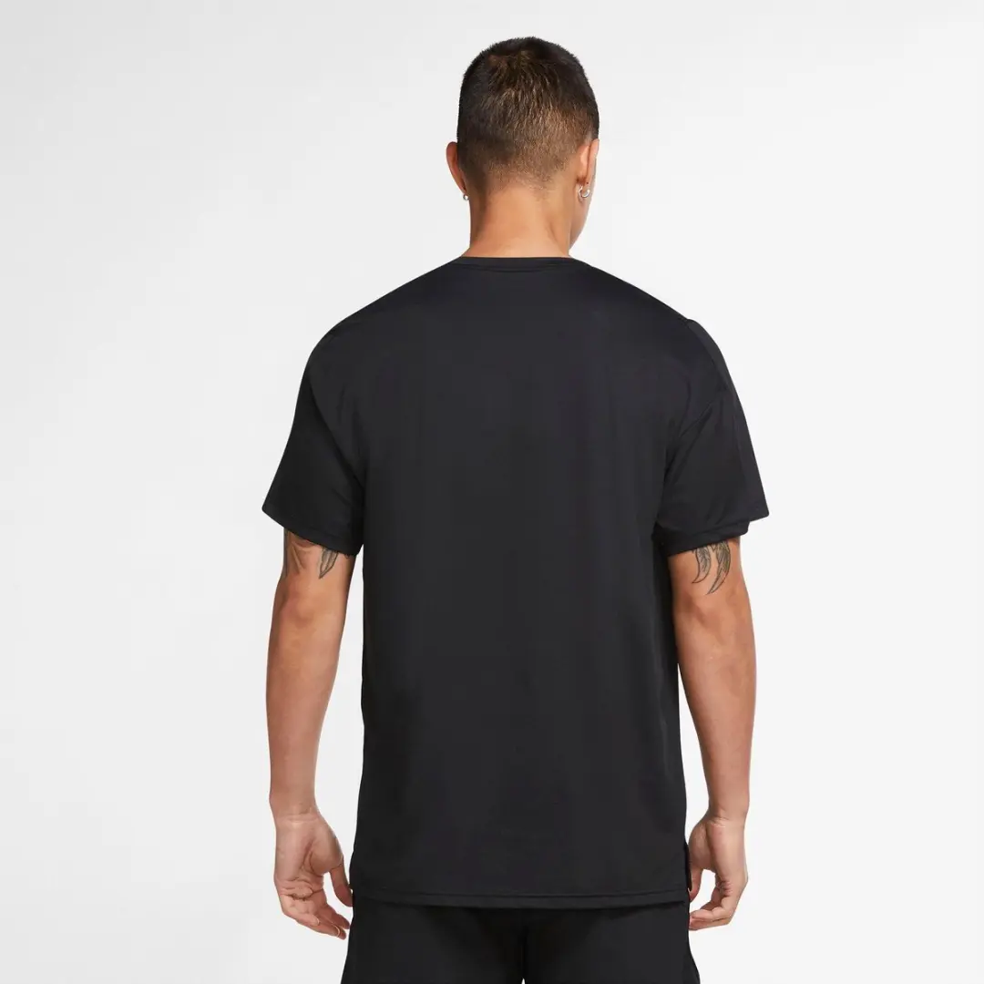 Nike Pro Dri-FIT Sportshirt Heren M - CZ1181-011 - Zwart/Grijs