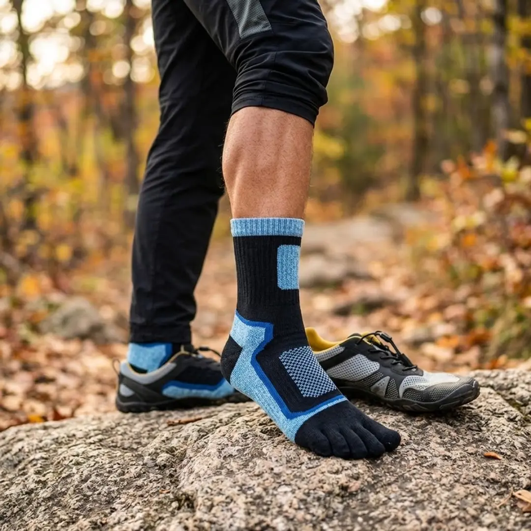 NuveX Outdoorsokken Heren 43-46 Halflange Sportkousen - 3 Paar