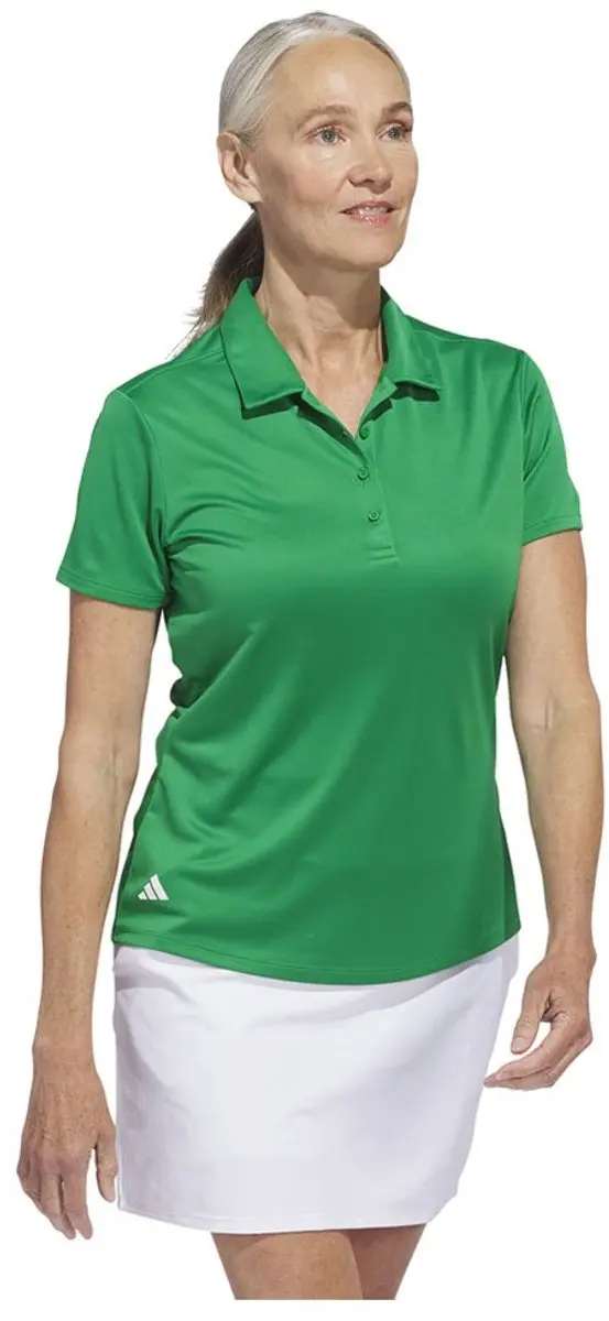 Adidas Performance Solid Poloshirt Dames XS - Groen