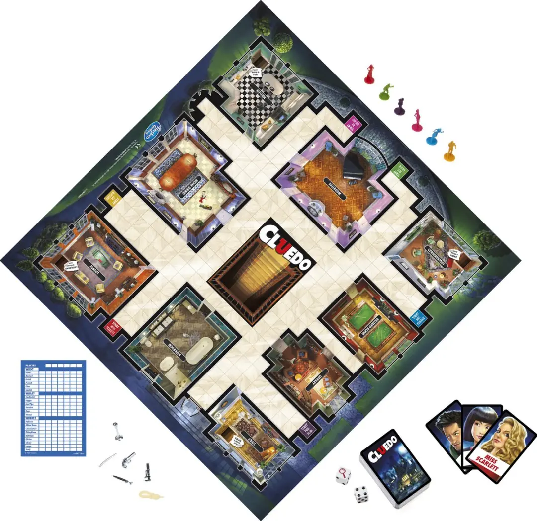 Hasbro Gaming Cluedo Misdaadspel - 2-6 Spelers - afbeelding 5 van 6