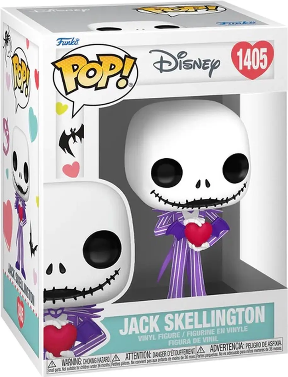 Funko Pop! The Nightmare Before Christmas Jack Skellington (Valentine) 75767 - Multicolor