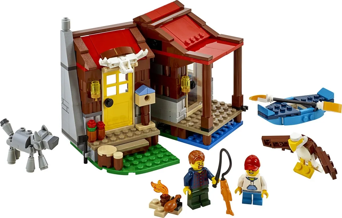 LEGO Creator 31098 Hut in de Wildernis - 305 Stukken