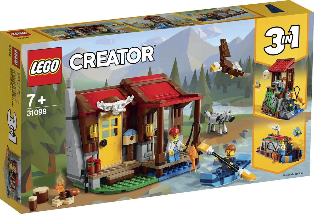LEGO Creator 31098 Hut in de Wildernis - 305 Stukken - afbeelding 6 van 6