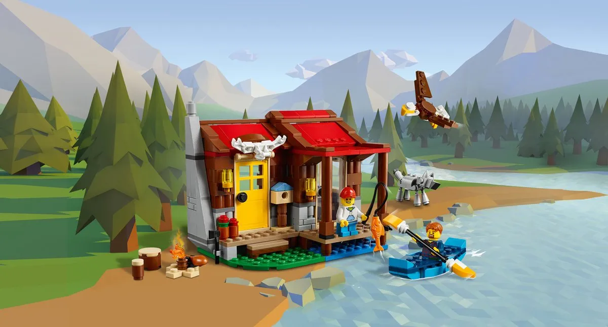LEGO Creator 31098 Hut in de Wildernis - 305 Stukken
