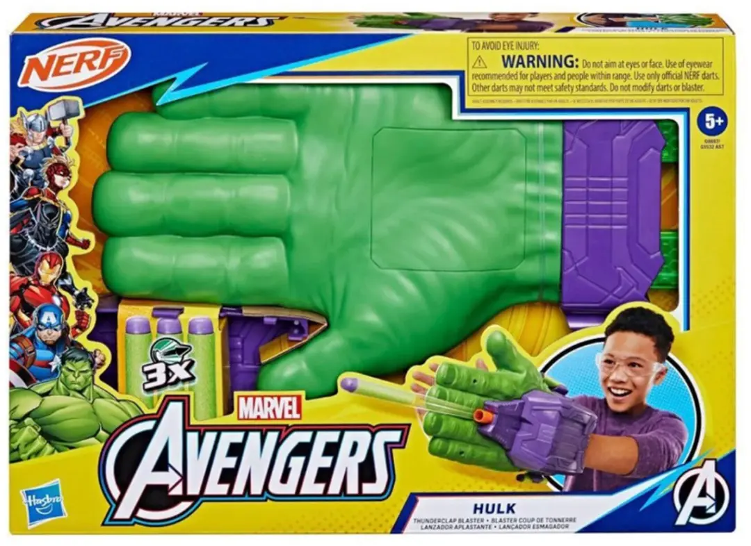 Hasbro Nerf Marvel Avengers Hulk Thunderclap Blaster