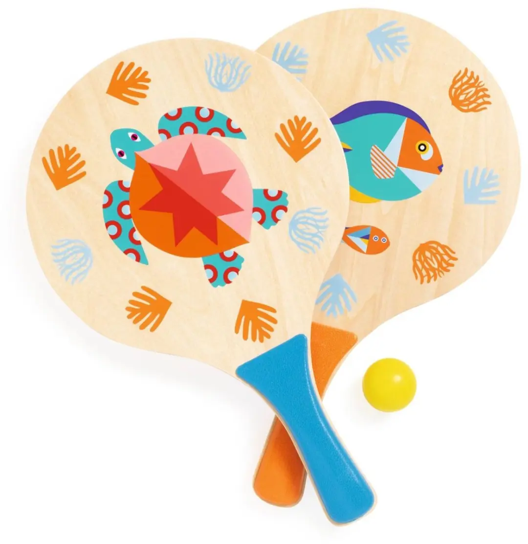 Djeco Raquettes Plage Sea FSC Strandspeelgoed