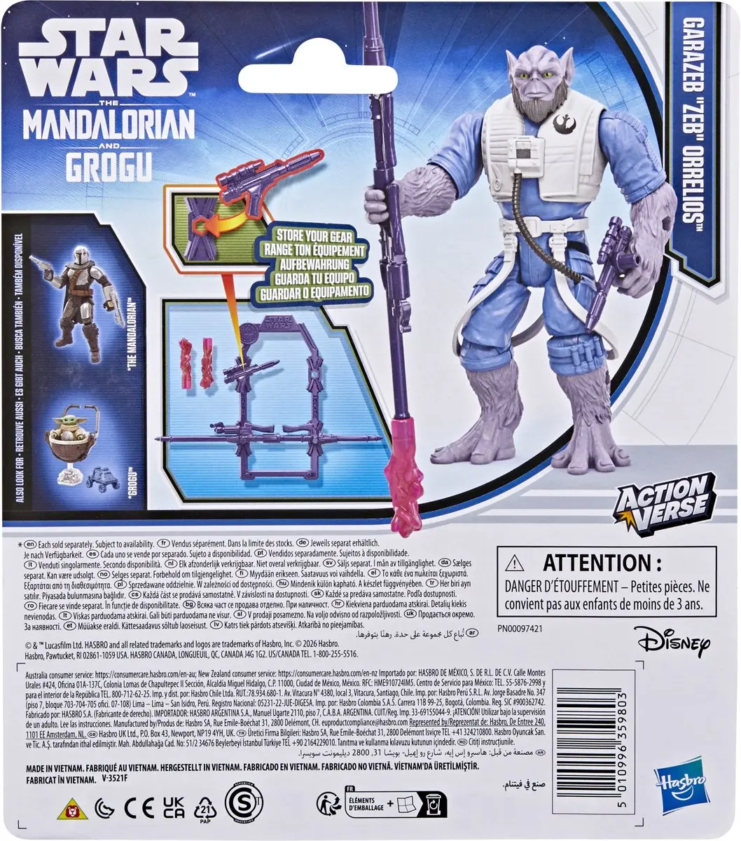 Star Wars ActionVerse Zeb Orrelios Actiefiguur 11cm