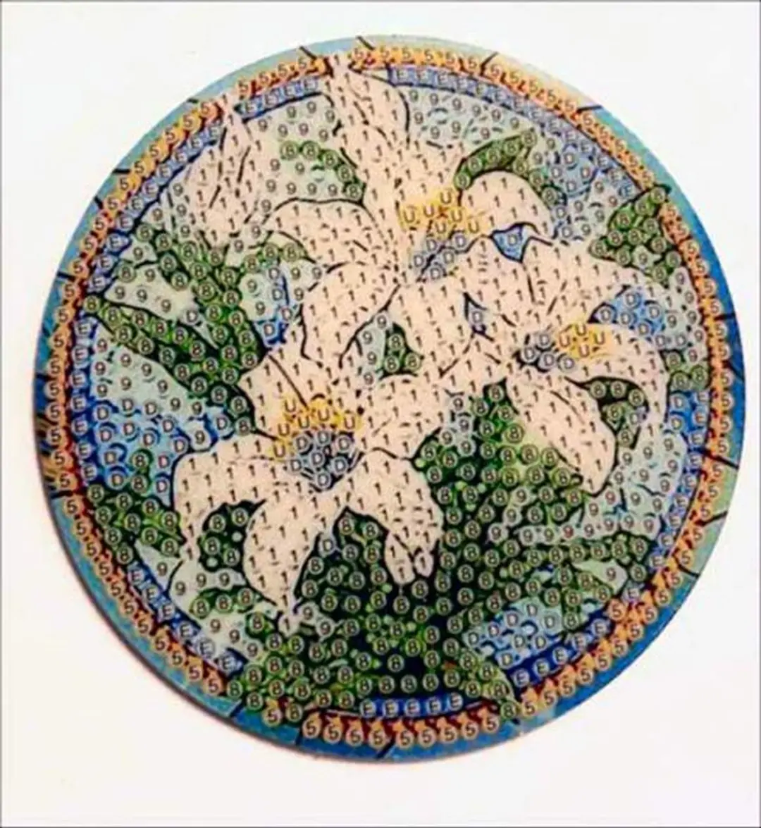 VDTOYS Diamond Painting Onderzetters Set Z 302A Bloemen 4 - 8 Stuks