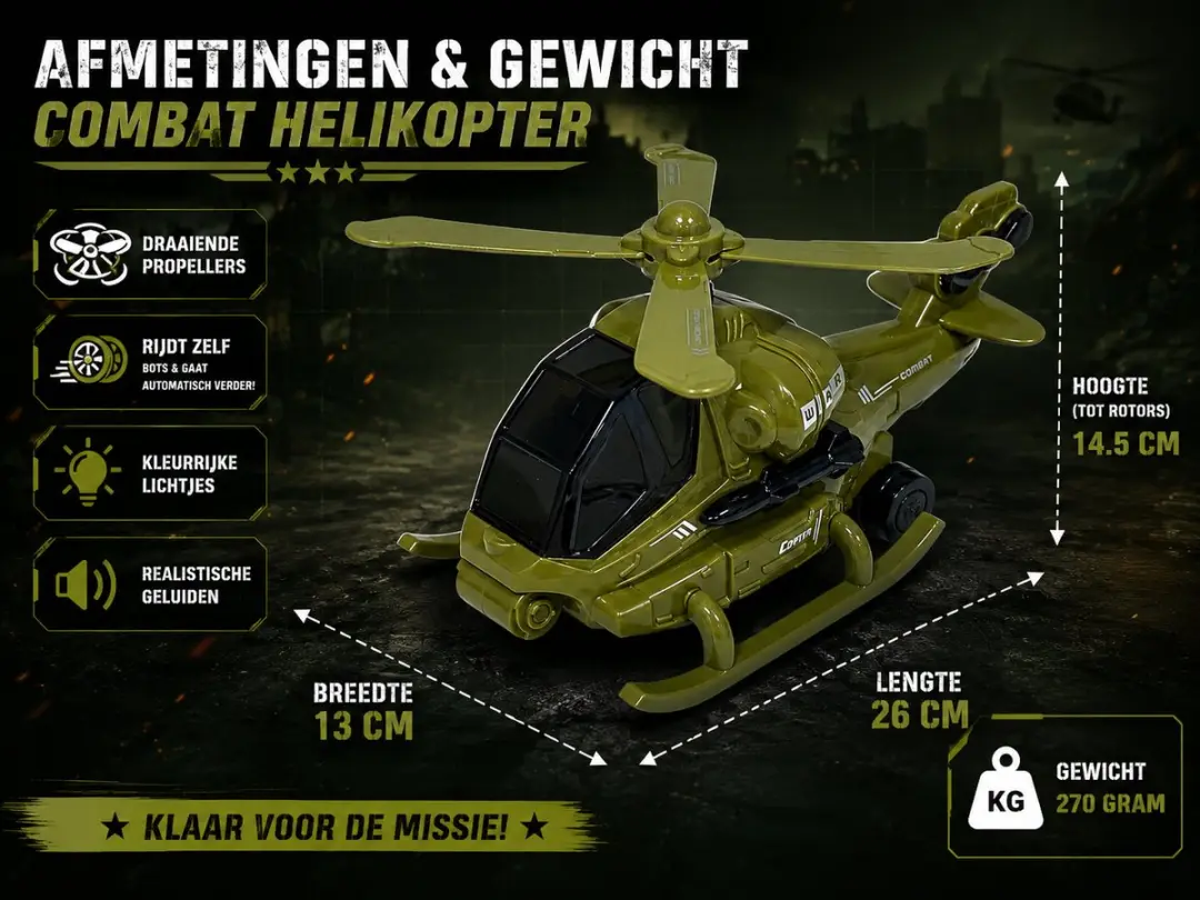 698 JIAN SHENG SWAT Chopper CM-02A - Groene Speelgoedhelikopter - afbeelding 6 van 6