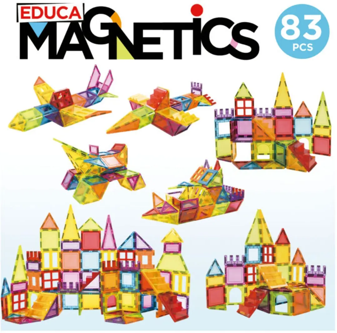 Educa Magnetic Tiles 83 Stuks - Meerkleurig