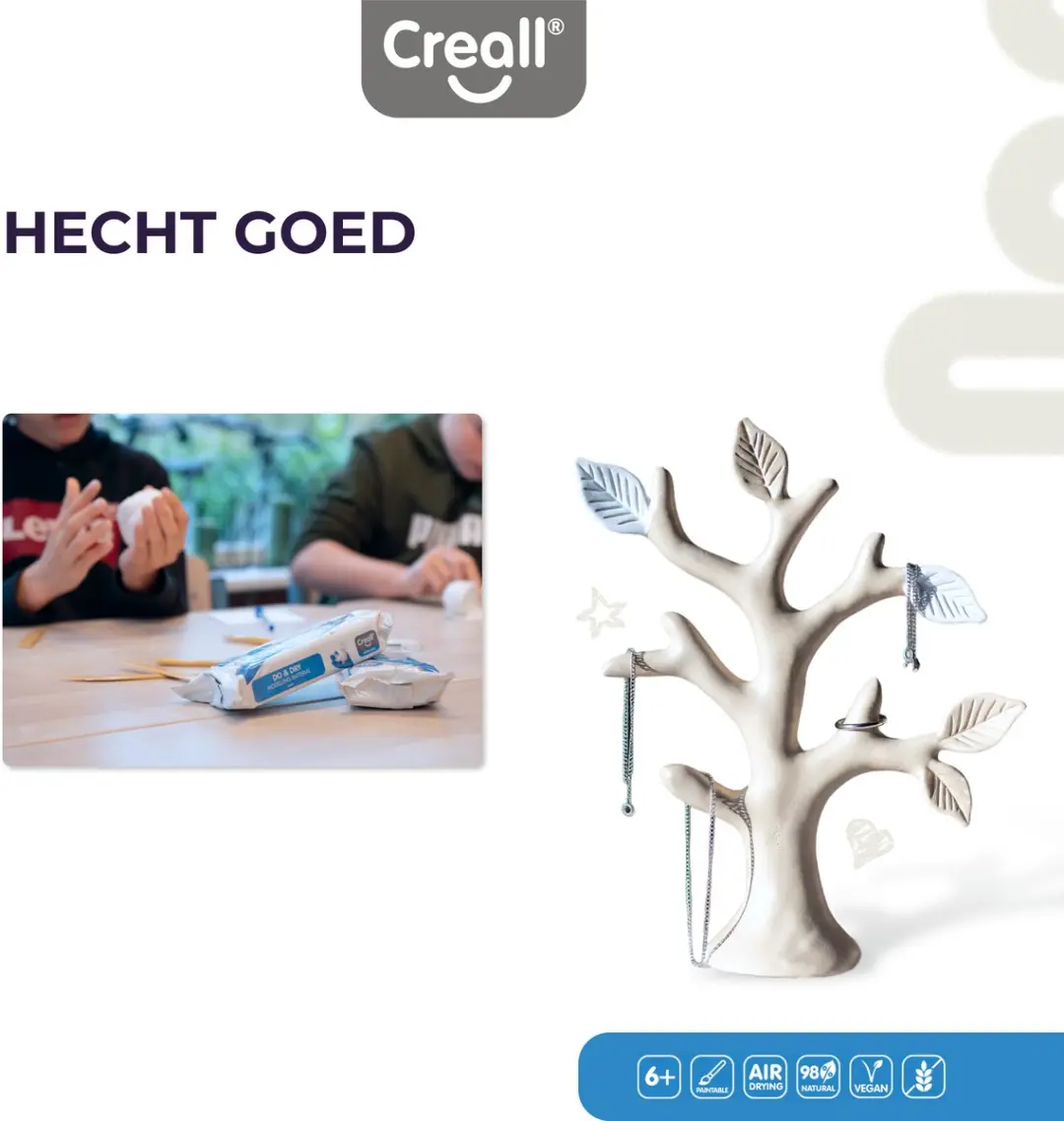 Creall Do & Dry Luchtdrogende Klei Wit - 12x1000g - afbeelding 2 van 6