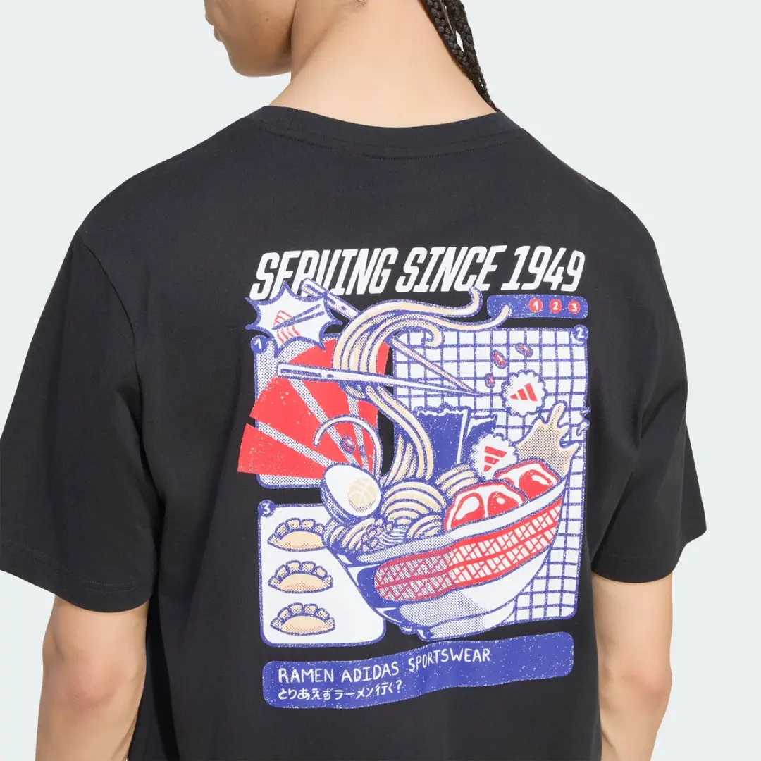 Adidas Ramen Graphic T-Shirt KS5081 - Zwart - XXXL