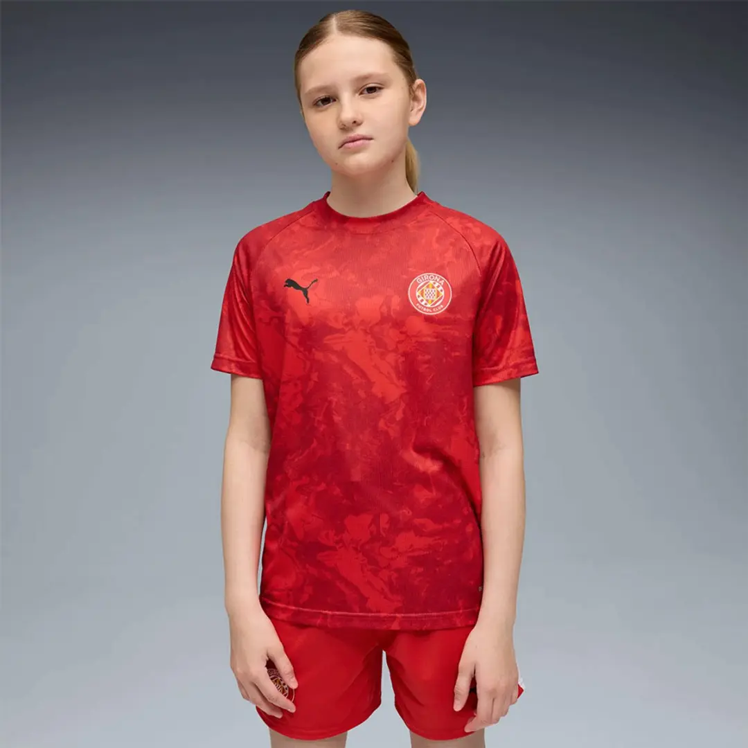 PUMA Girona FC 25/26 T-shirt Junior - Rood/Zwart - 7-8 jaar