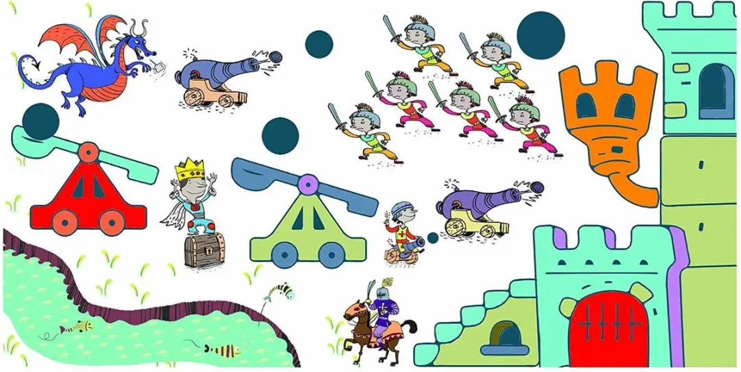 Djeco Knutselpakket Stempels Ridders - 6-11 jaar - Multicolor
